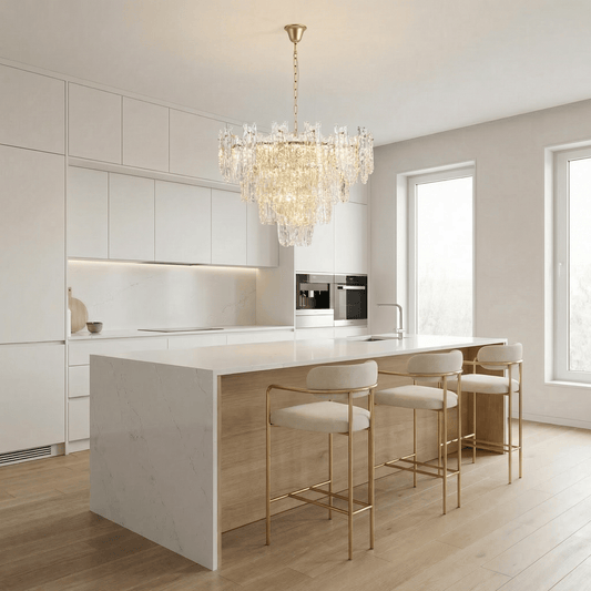 Lights  -  Nuremberg P005-16GO 16 Light Crinkled Pendant Ceiling Light - Gold  -  60485733