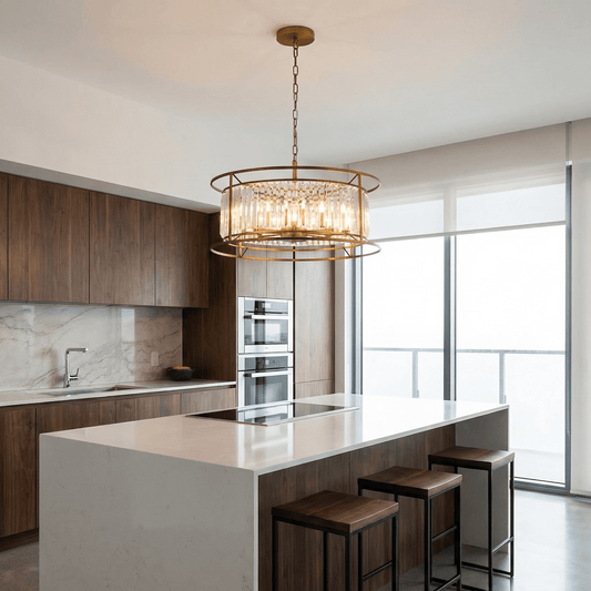 Lights  -  Leverkusen P007-8BR 8 Light Pendant Ceiling Light - Bronze  -  60485744