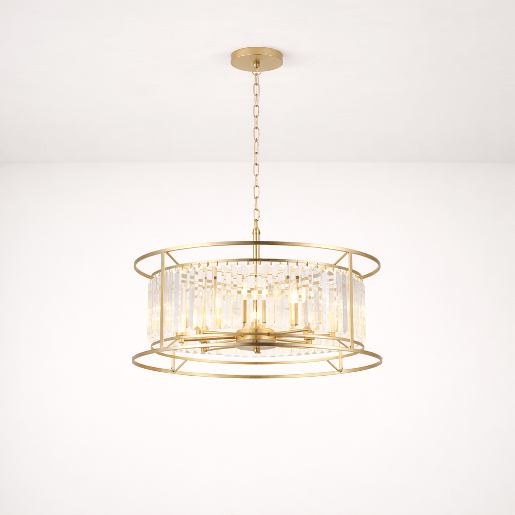 Lights  -  Leverkusen P007-8GO 8 Light Pendant Ceiling Light - Gold  -  60485745