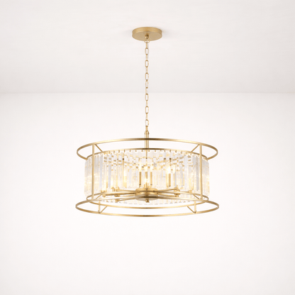 Lights  -  Leverkusen P007-8GO 8 Light Pendant Ceiling Light - Gold  -  60485745