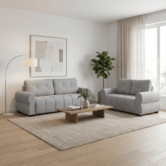 Furniture  -  San Marino 3+2 Seater Sofas - Grey  -  60485837