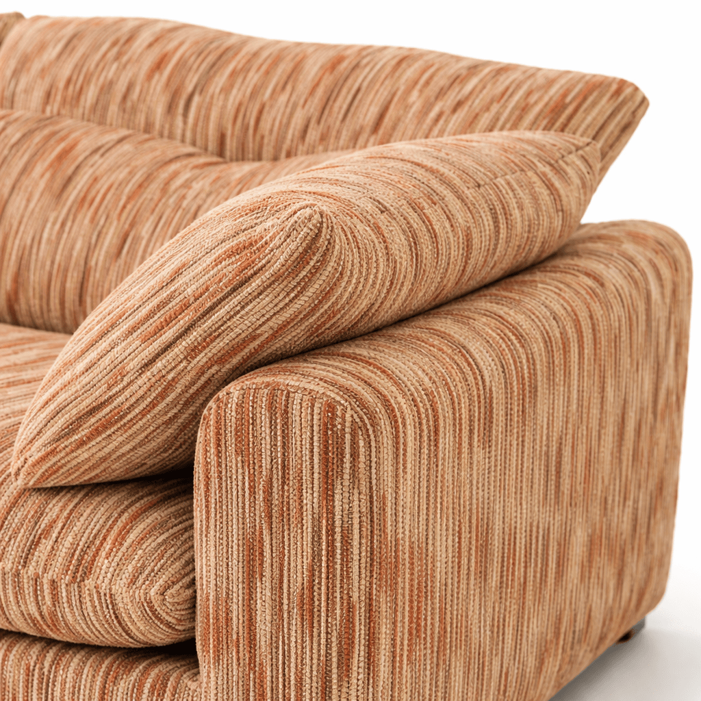 Furniture  -  Quetta 2 Seater Sofa - Rust & Beige  -  60485839