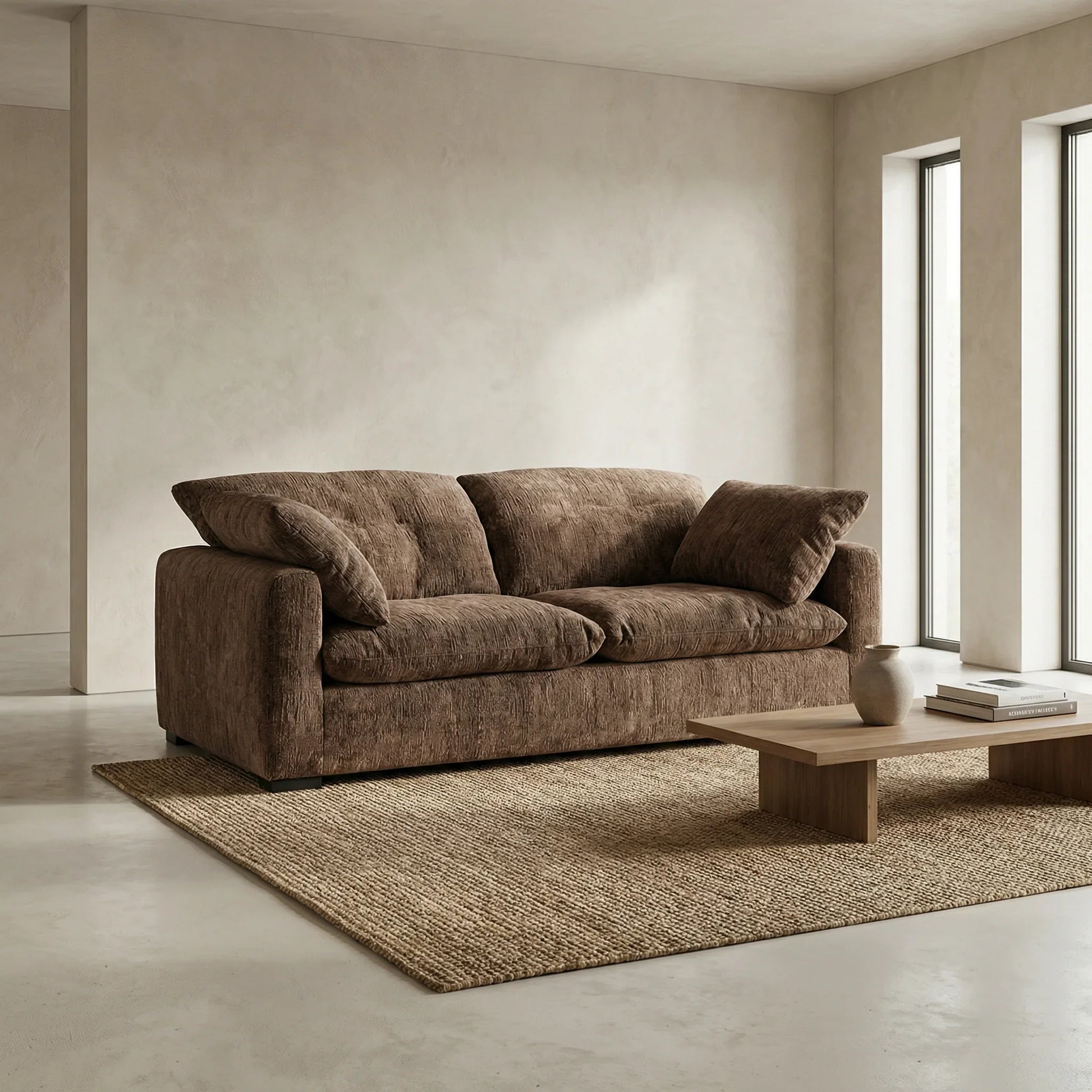 Furniture  -  Quetta 2 Seater Sofa - Brown  -  60485841