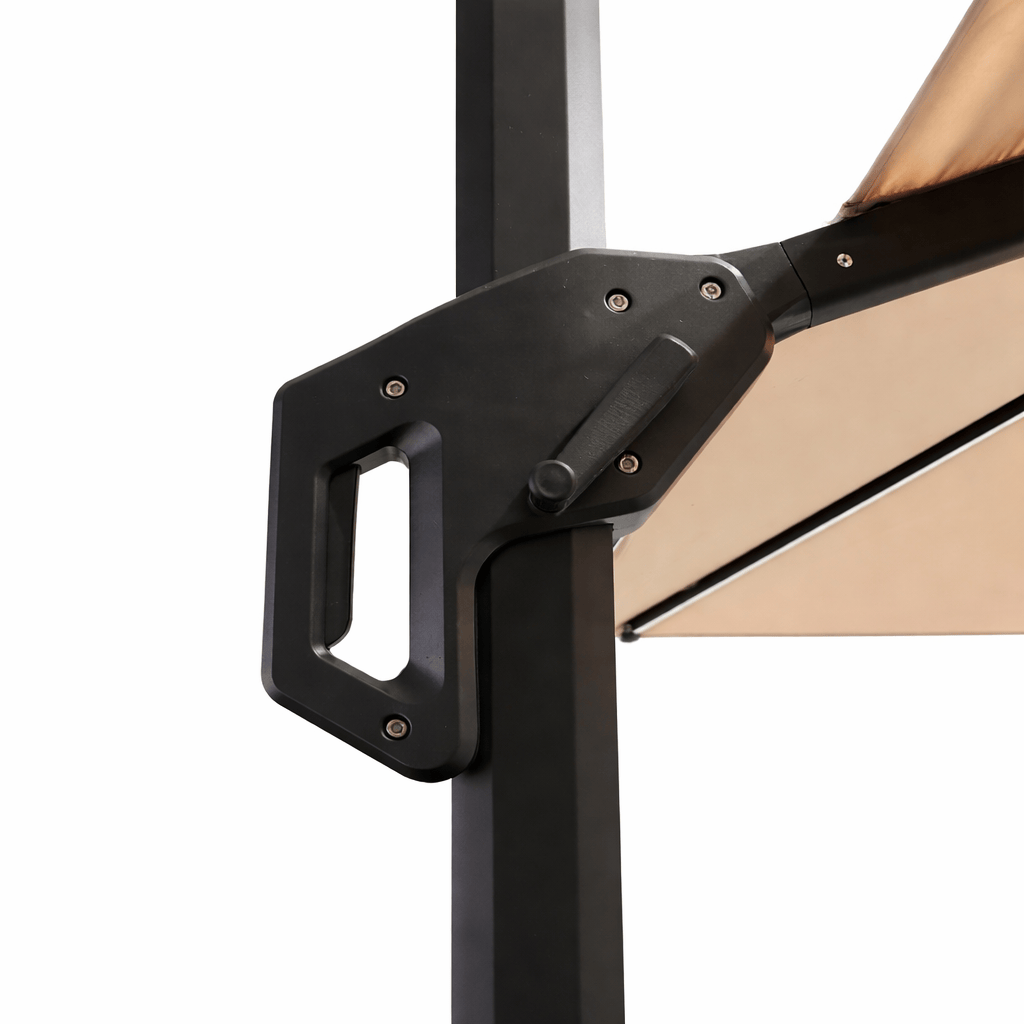 Gardening  -  Weatherking 3x3 Lazio Parasol & Base - Light Taupe  -  60485877