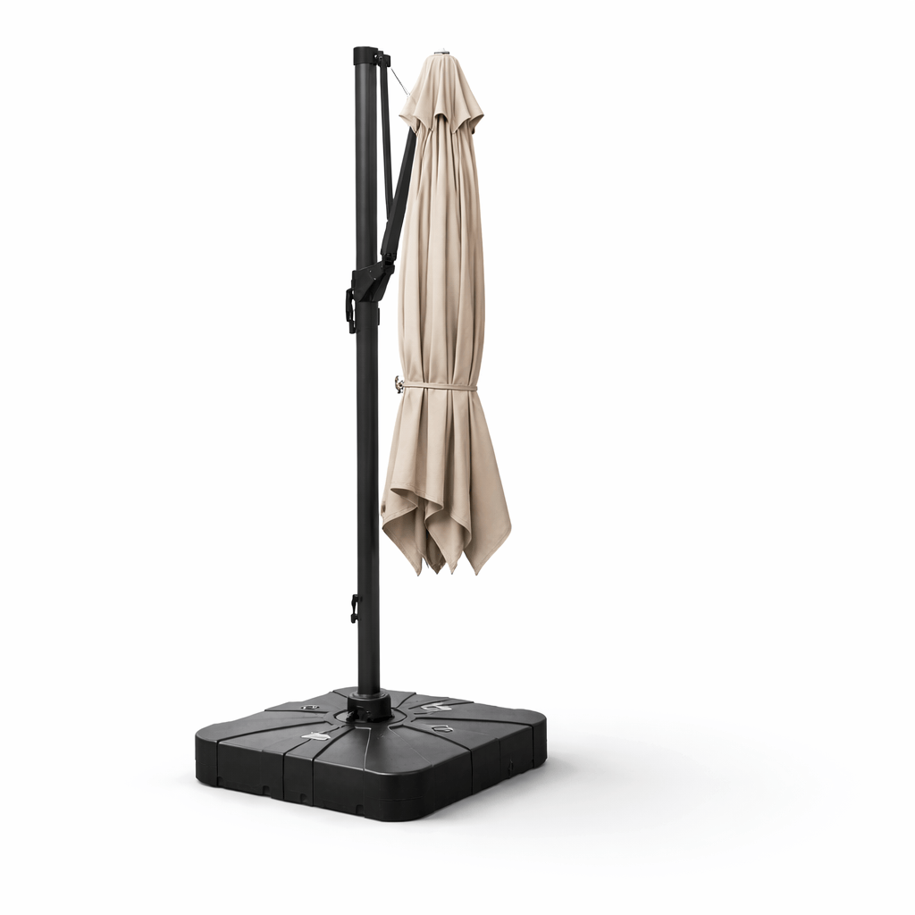 Gardening  -  Weatherking 3x3 Lazio Parasol & Base - Light Taupe  -  60485877
