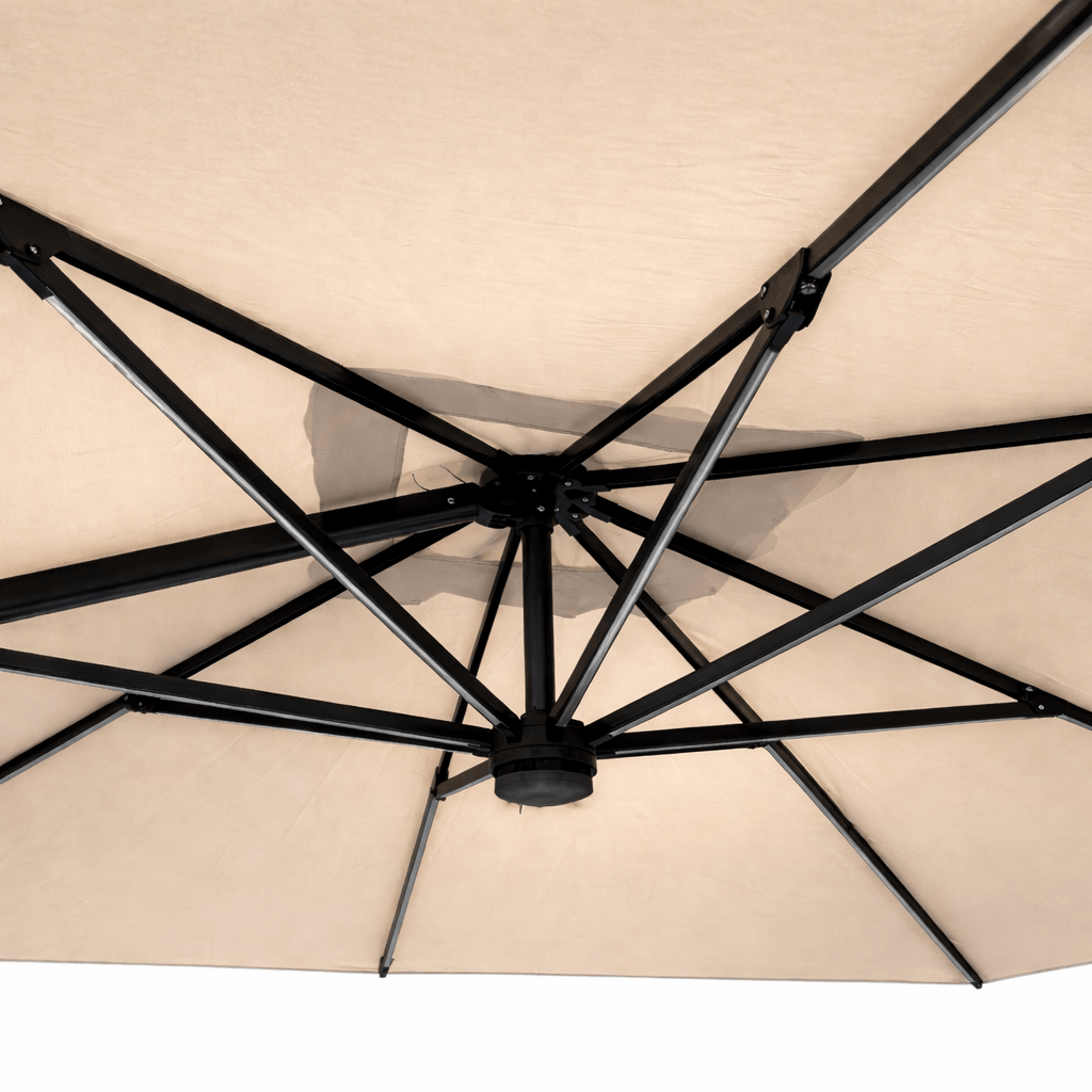 Gardening  -  Weatherking 3x3 Lazio Parasol & Base - Light Taupe  -  60485877