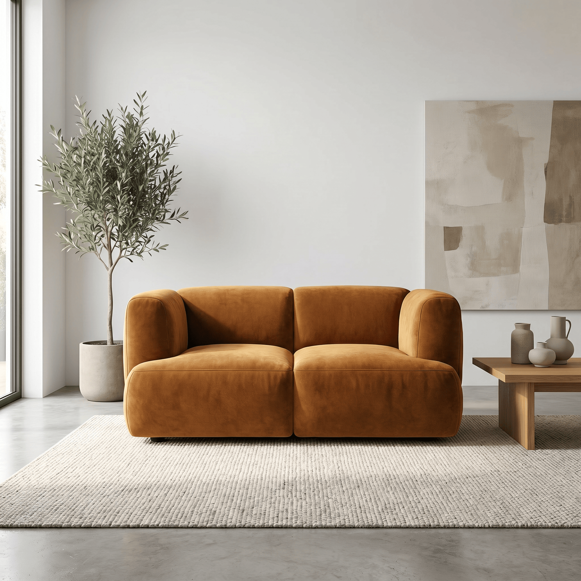 Furniture  -  Portofino 2 Seater Sofa - Amber  -  60485880