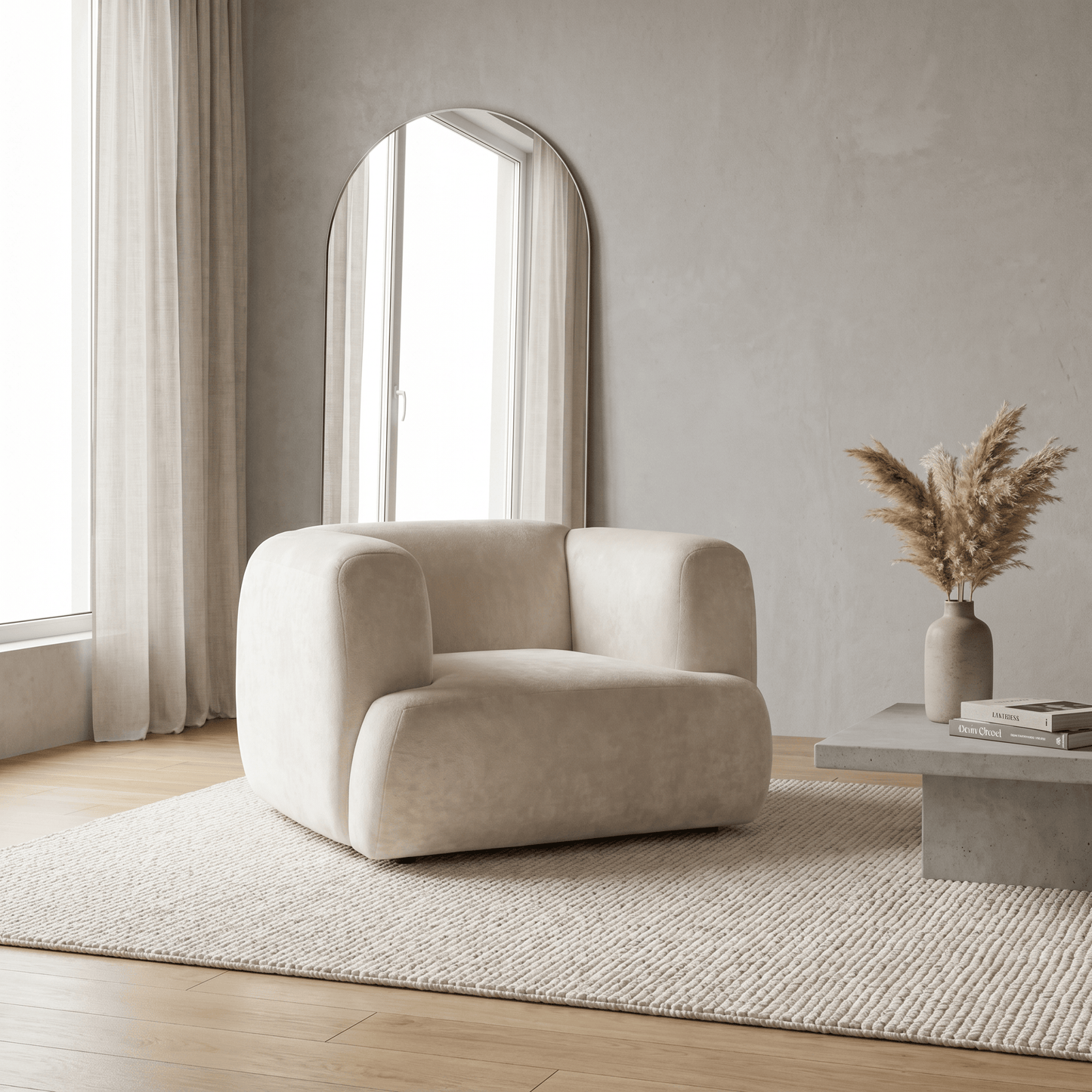 Furniture  -  Portofino Armchair - Pearl  -  60485884