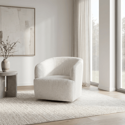 Furniture  -  Postiano Swivel Chair - Pearl  -  60485889