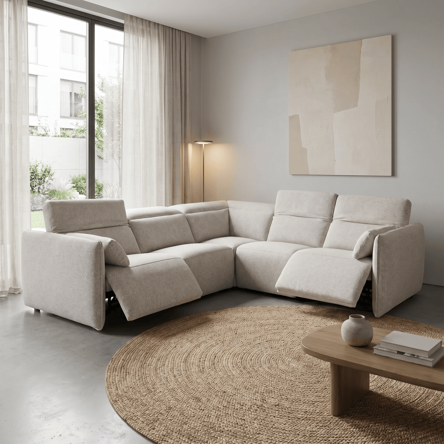 Furniture  -  Vista Corner Sofa - Oat  -  60485895