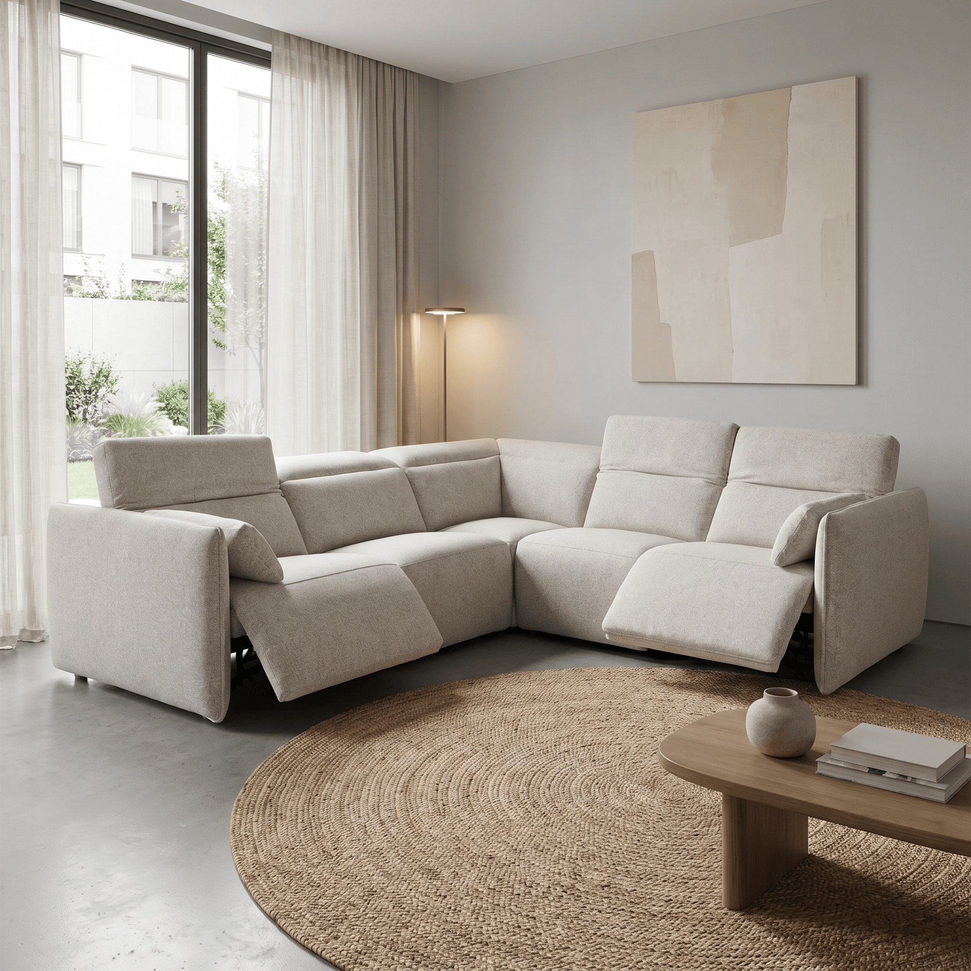 Furniture  -  Vista Corner Sofa - Oat  -  60485895