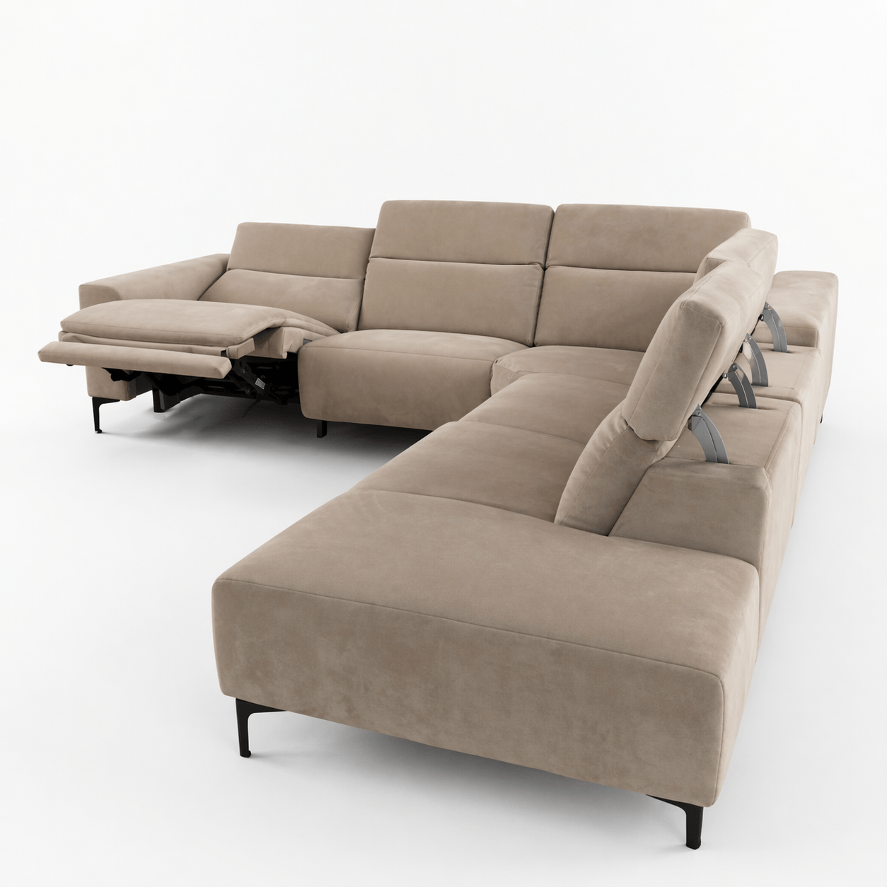 Furniture  -  Parma Corner Sofa - Khaki  -  60485908