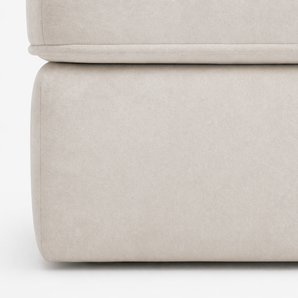 Furniture  -  Ravenna XL Footstool - Pearl  -  60485934