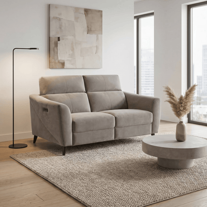 Furniture  -  Cortona 2 Seater Power Sofa - Taupe  -  60485937