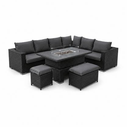 Gardening  -  Cassia Corner Firepit Set  -  60485942