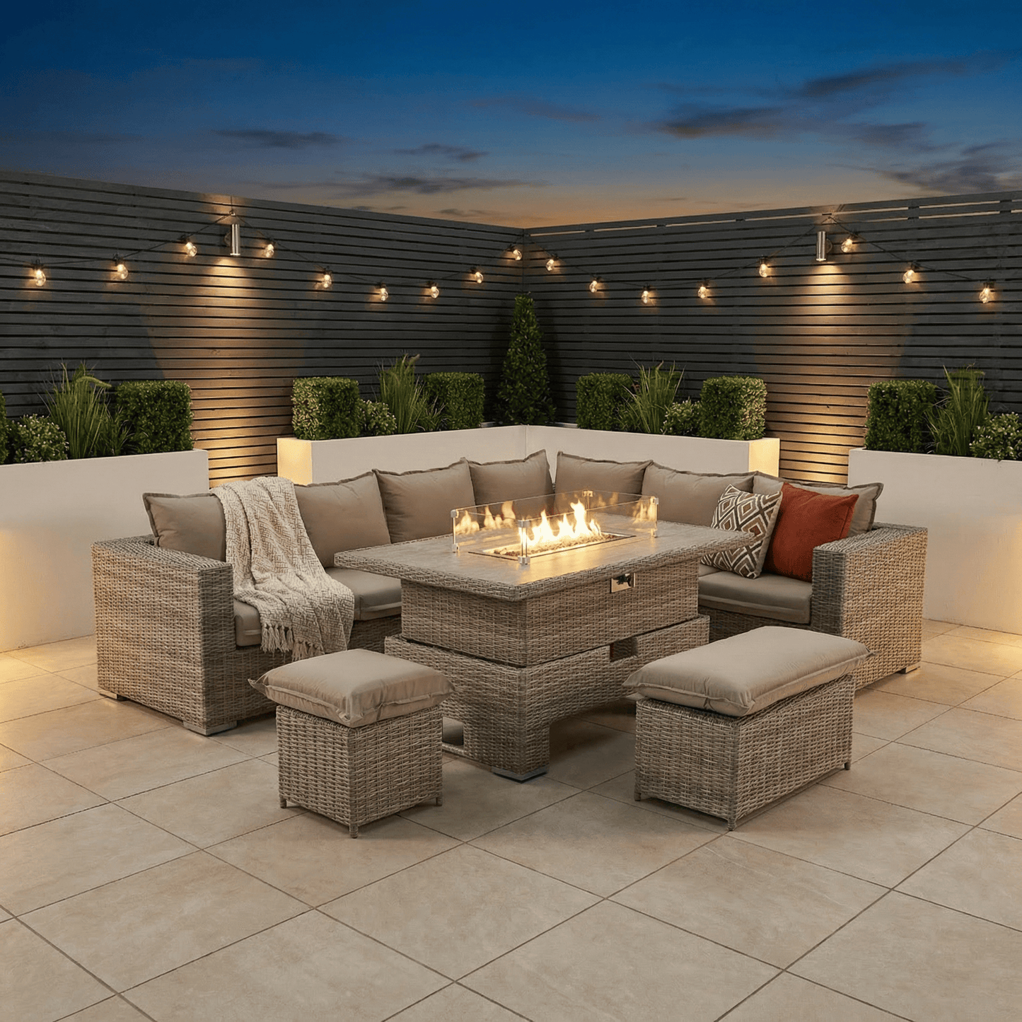 Gardening  -  Fable Corner Firepit Set  -  60485943