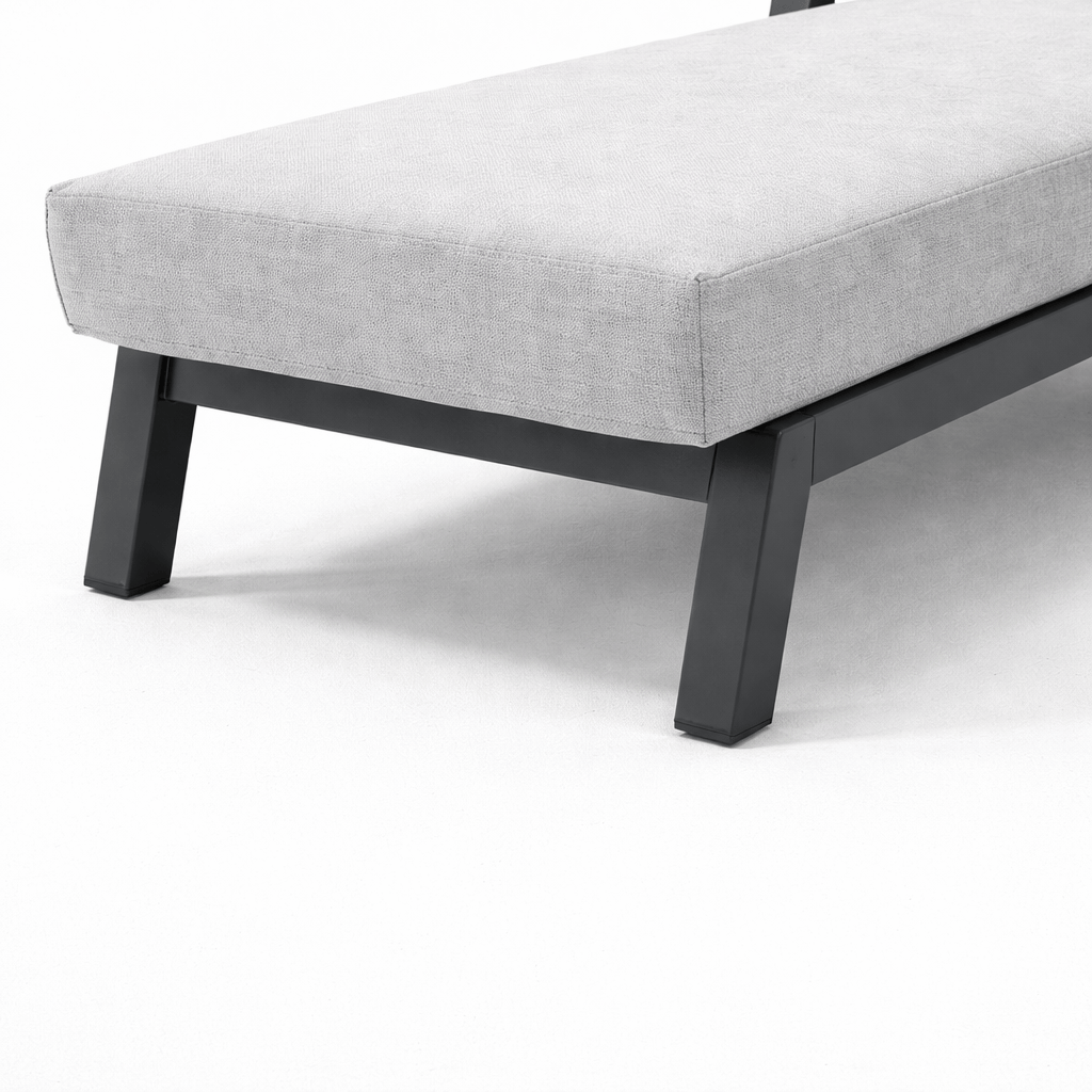 Gardening  -  Sola Lounger & Side Table - Grey  -  60485952