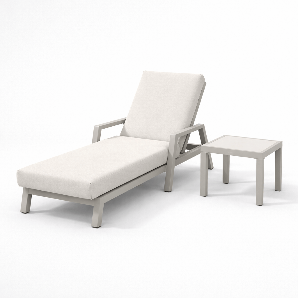 Gardening  -  Nala Lounger & Side Table - Natural  -  60485953