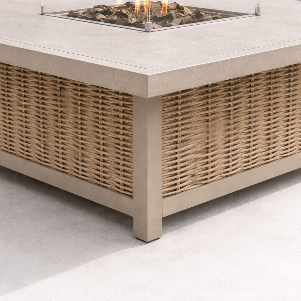 Gardening  -  Croftwood Corner Firepit Set - Natural  -  60485954