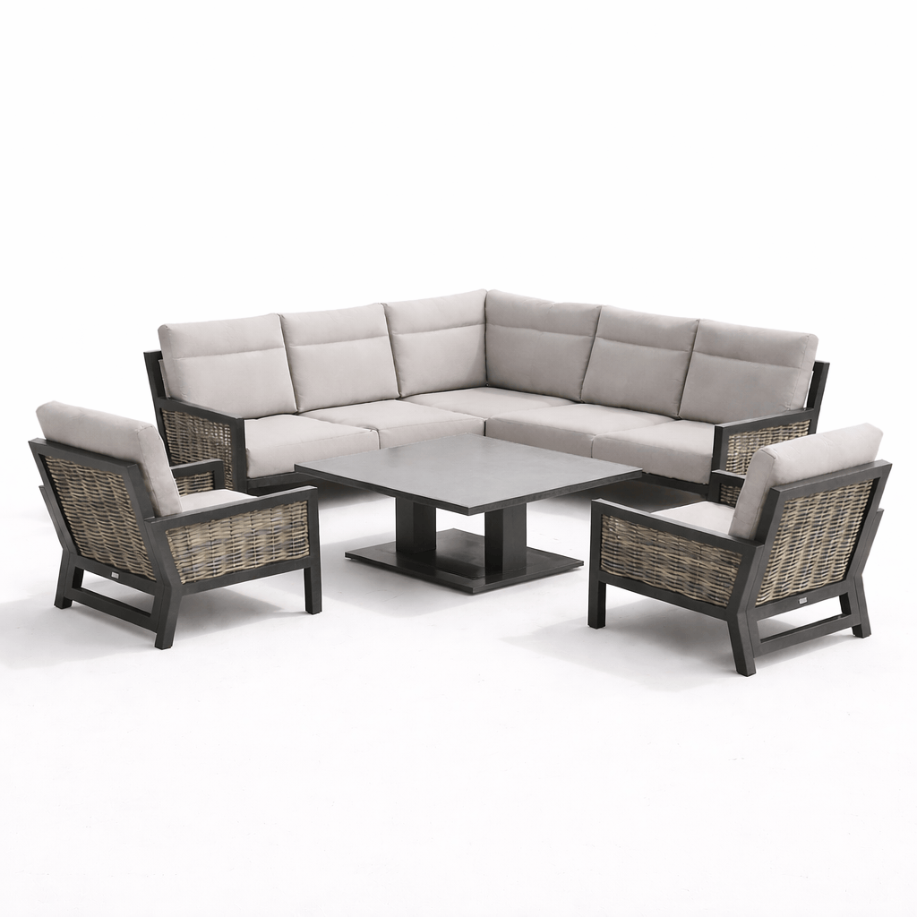 Gardening  -  Ascot Rise & Fall Corner Set - Grey  -  60485955