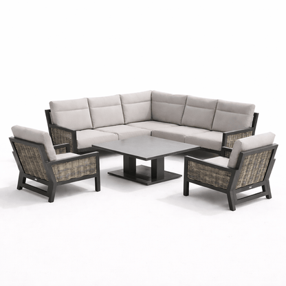 Gardening  -  Ascot Rise & Fall Corner Set - Grey  -  60485955