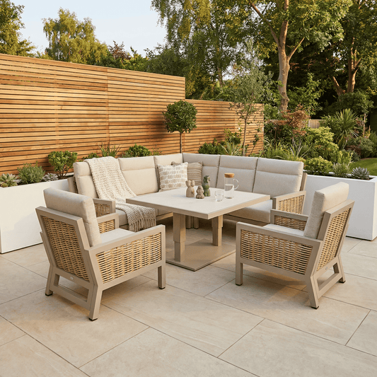 Gardening  -  Croftwood Rise & Fall Corner Set - Natural  -  60485956