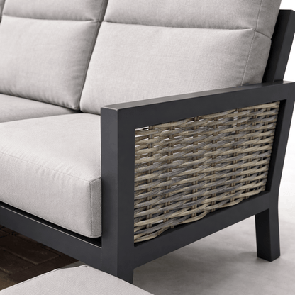 Gardening  -  New Ascot Firepit Bench Set - Grey  -  60485957