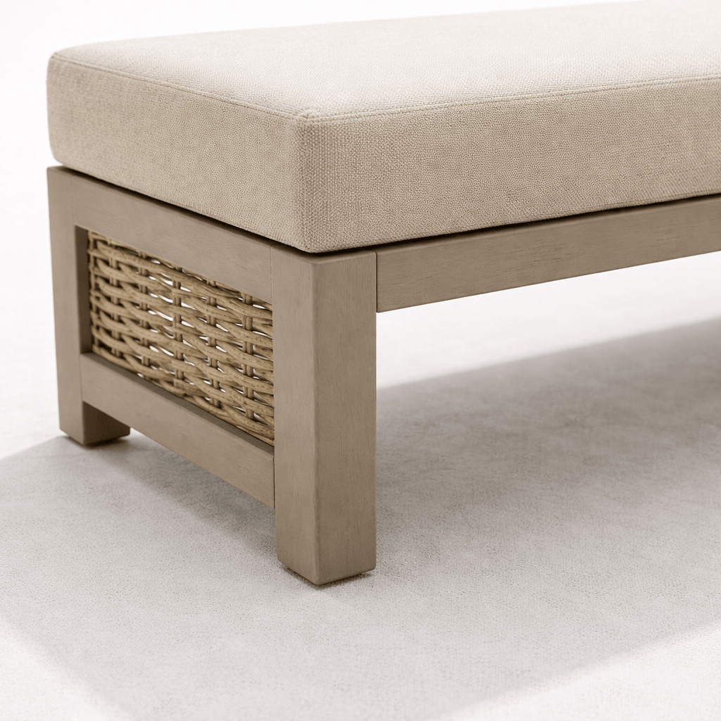 Gardening  -  Croftwood Firepit Bench Set - Natural  -  60485958