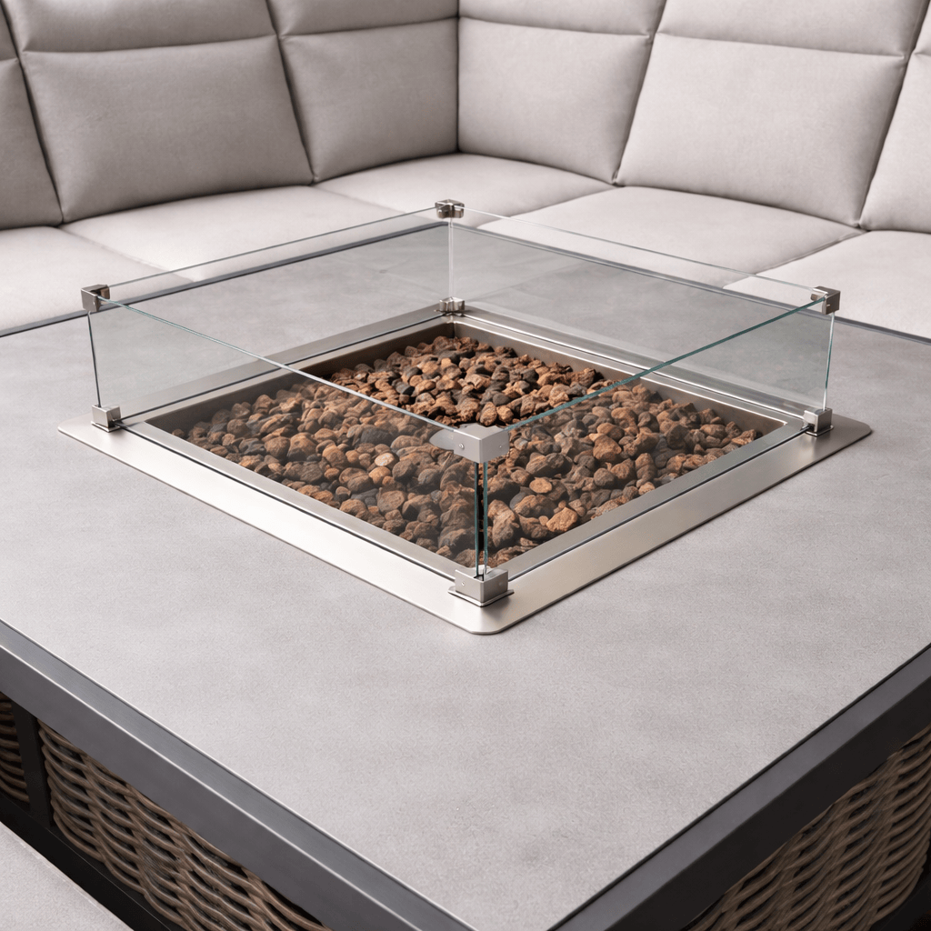 Gardening  -  Ascot XL Firepit Set - Grey  -  60485962