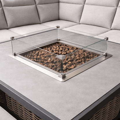 Gardening  -  Ascot XL Firepit Set - Grey  -  60485962