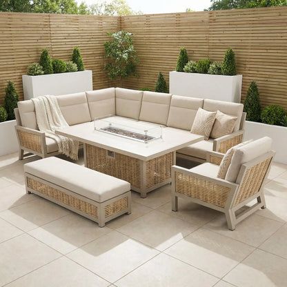 Gardening  -  Croftwood XL Firepit Set - Natural  -  60485963