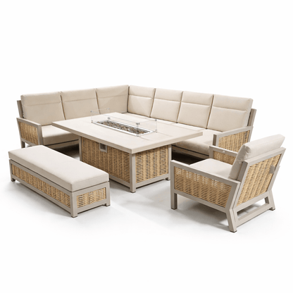 Gardening  -  Croftwood XL Firepit Set - Natural  -  60485963