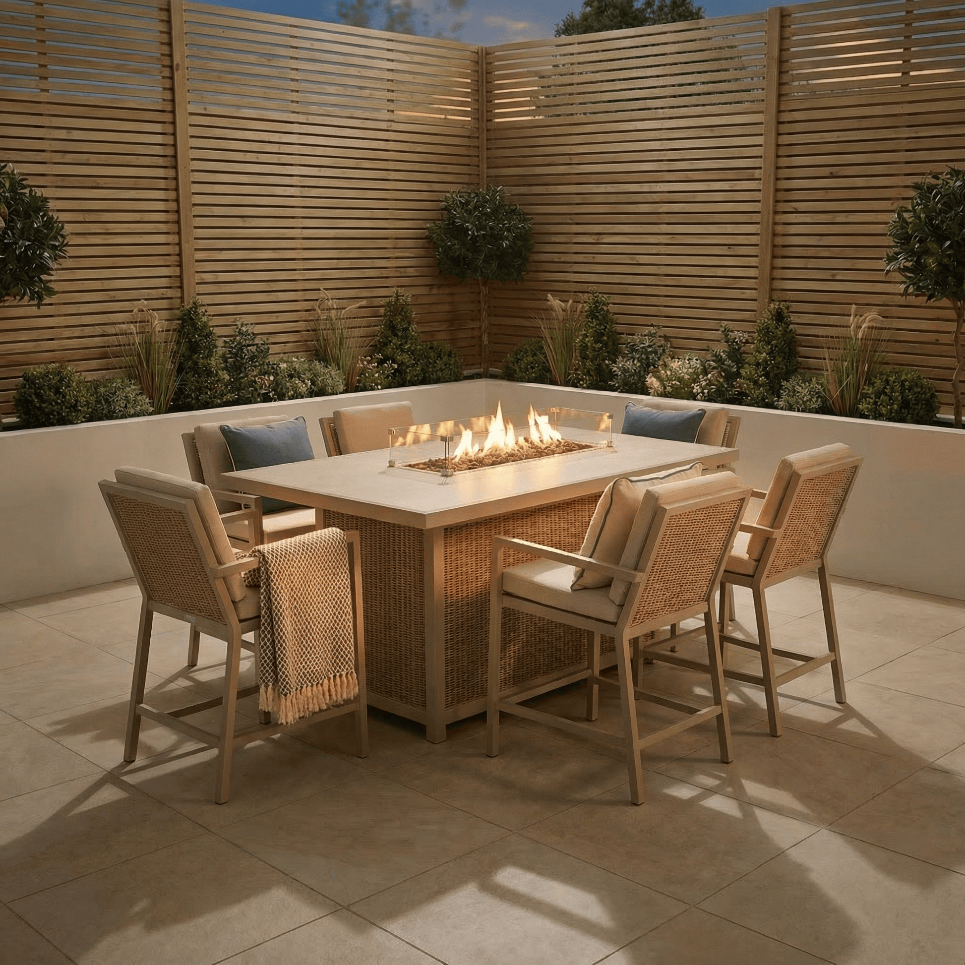 Gardening  -  Croftwood High Bar Set - Natural  -  60485965