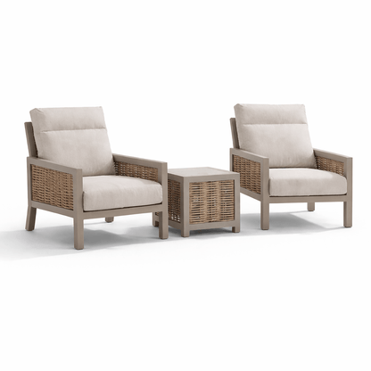 Gardening  -  Croftwood Reclining Duo Set - Natural  -  60485967