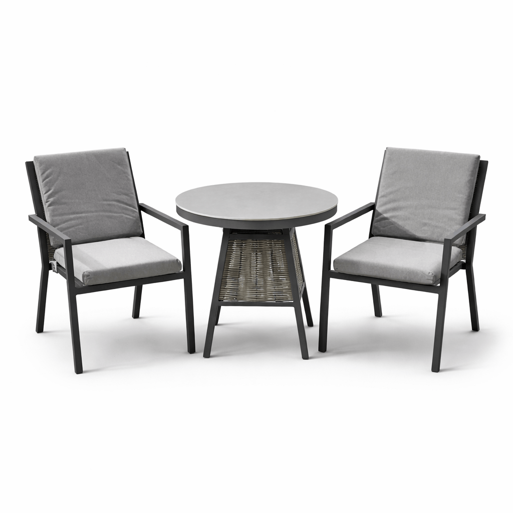 Gardening  -  New Ascot Bistro Set - Grey  -  60485969