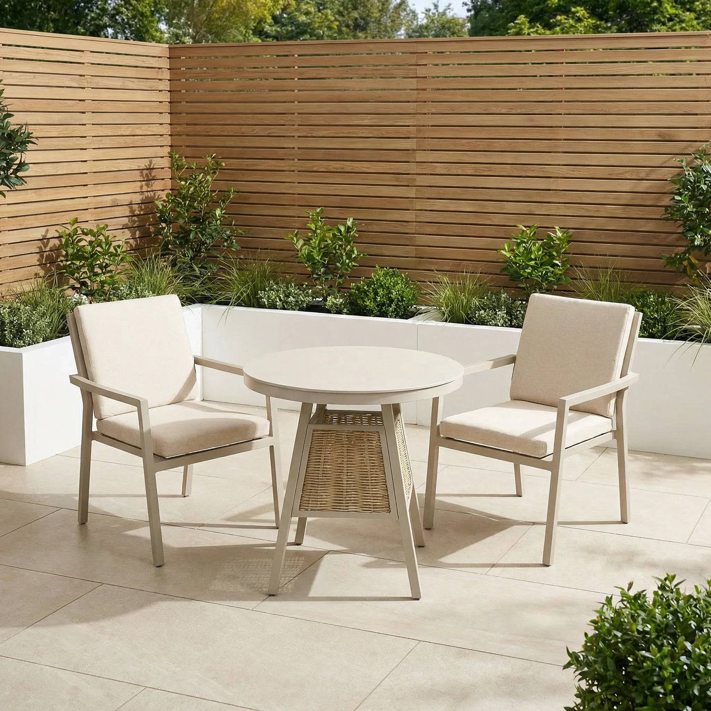 Gardening  -  Croftwood Bistro Set - Natural  -  60485970
