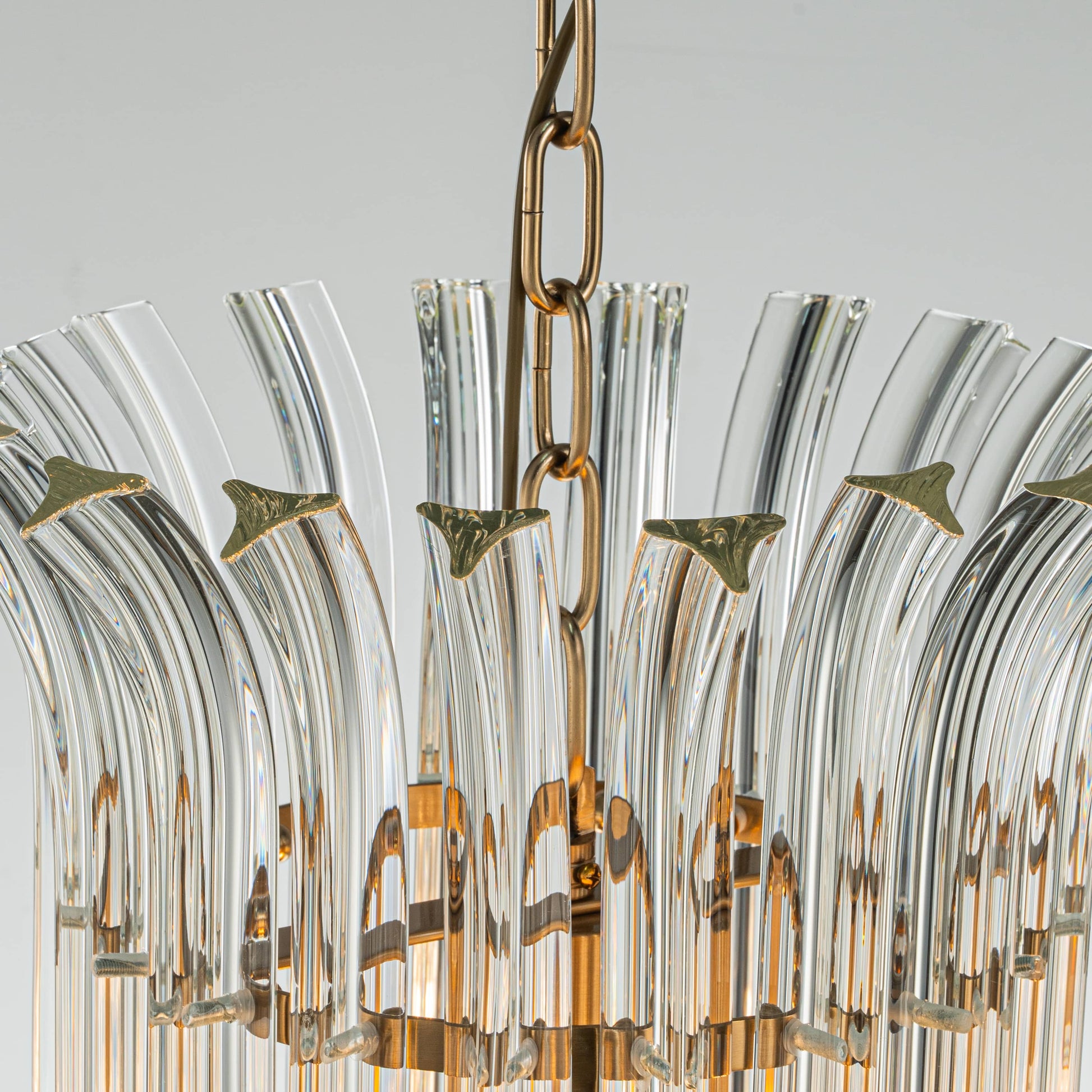 Lights  -  YS 10-1733-1 Iron & Clear Glass 1 Light Chandelier  -  60486006