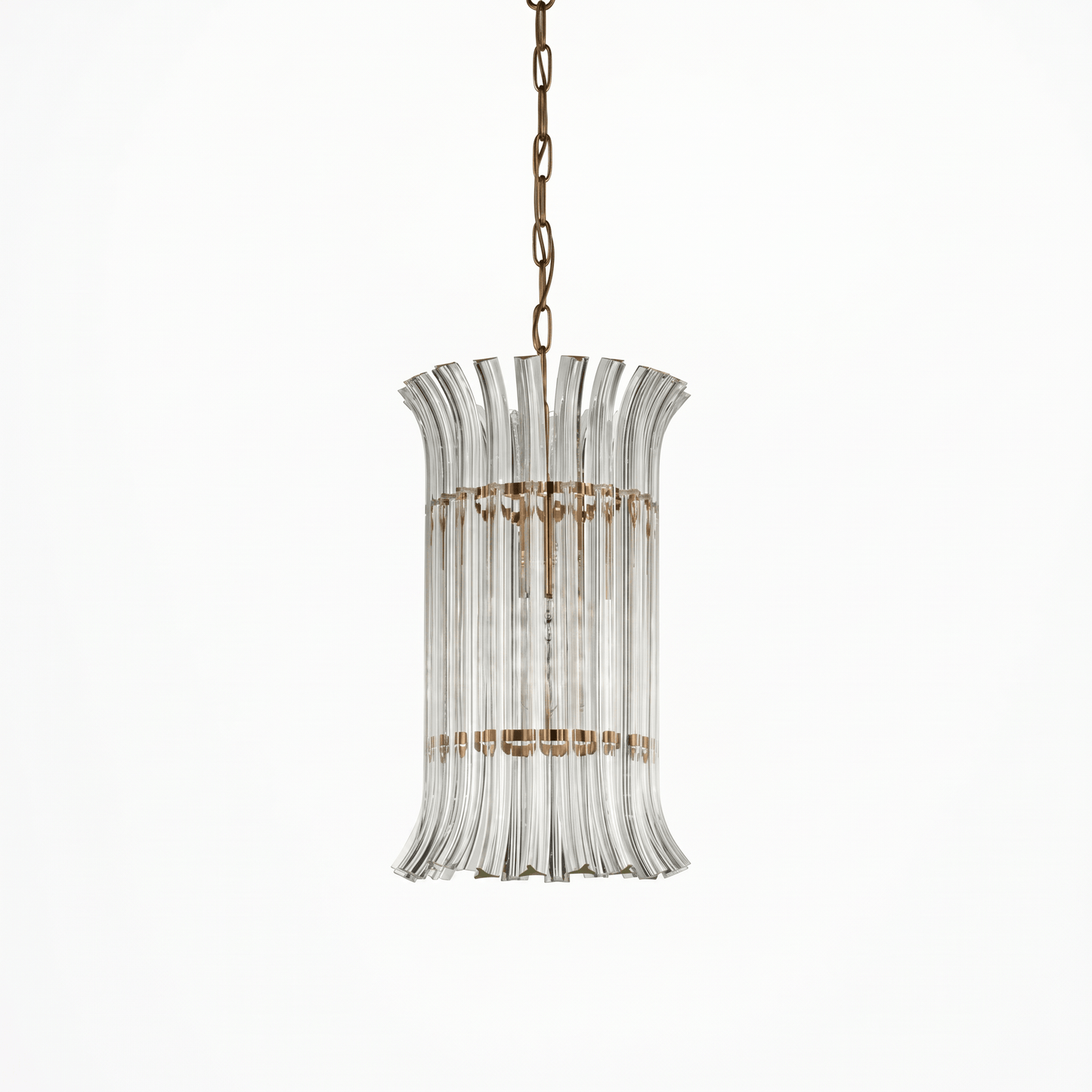 Lights  -  YS 10-1733-1 Iron & Clear Glass 1 Light Chandelier  -  60486006