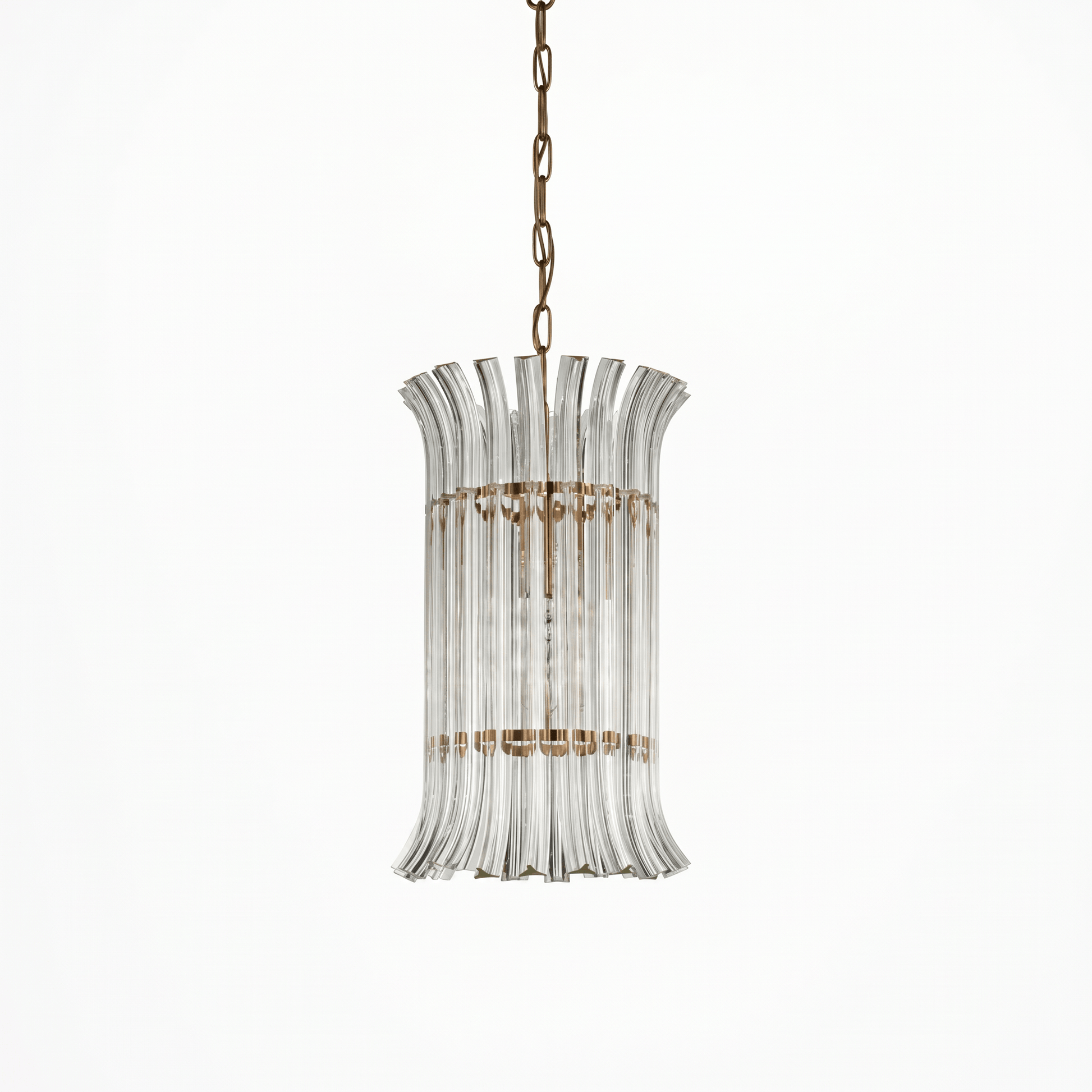Lights  -  YS 10-1733-1 Iron & Clear Glass 1 Light Chandelier  -  60486006