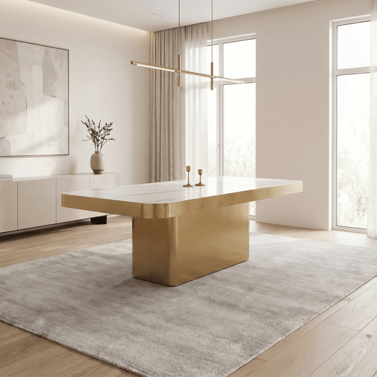 Furniture  -  Nicci Dining Table - Gold  -  60486024