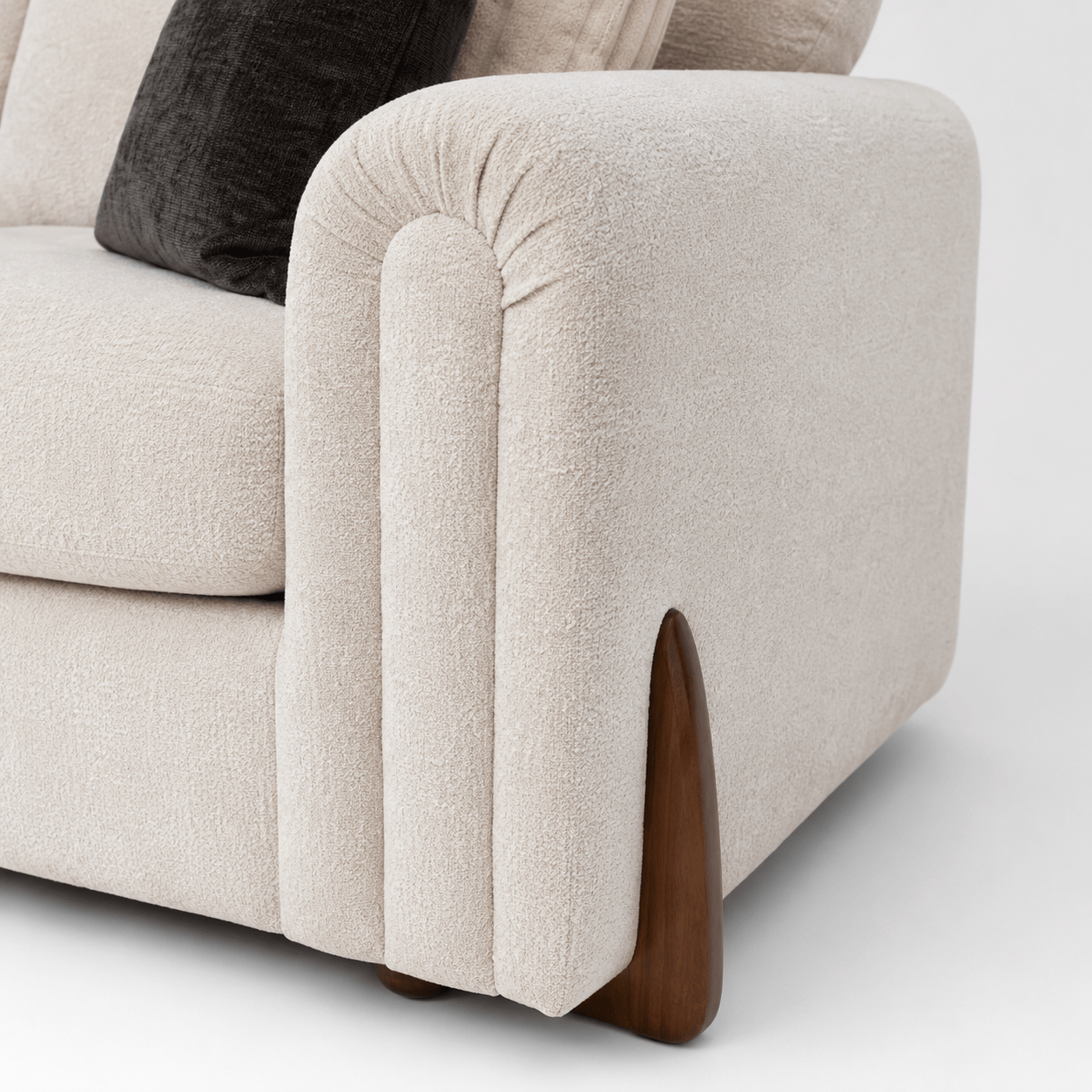 Furniture  -  Charlie Corner Sofa - Stone  -  60486164