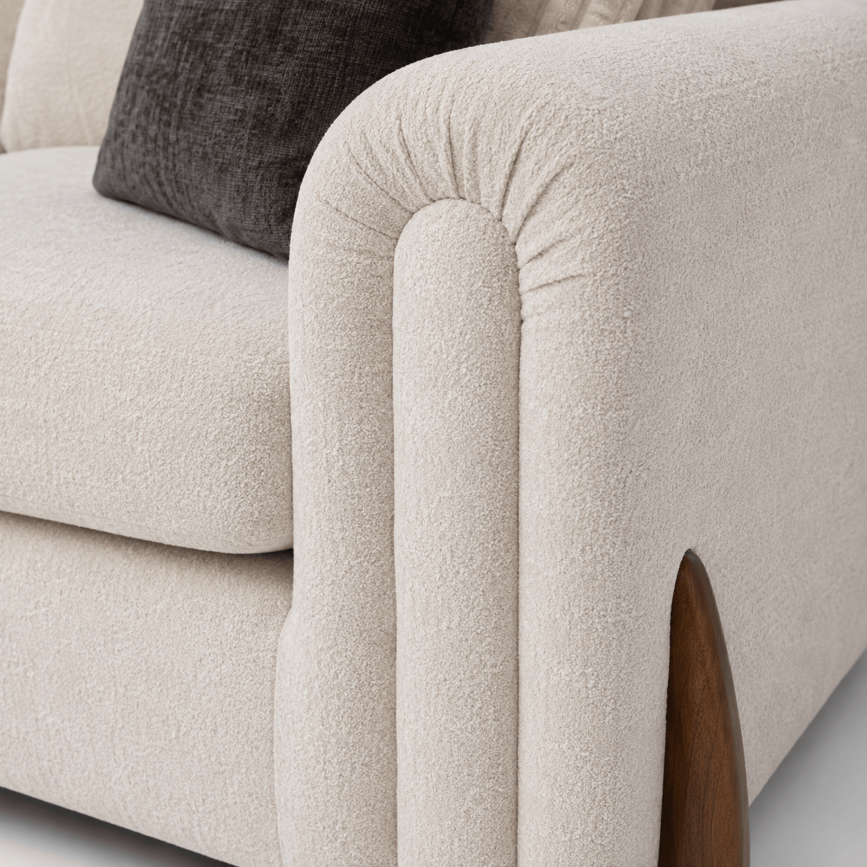Furniture  -  Charlie Corner Sofa - Stone  -  60486164
