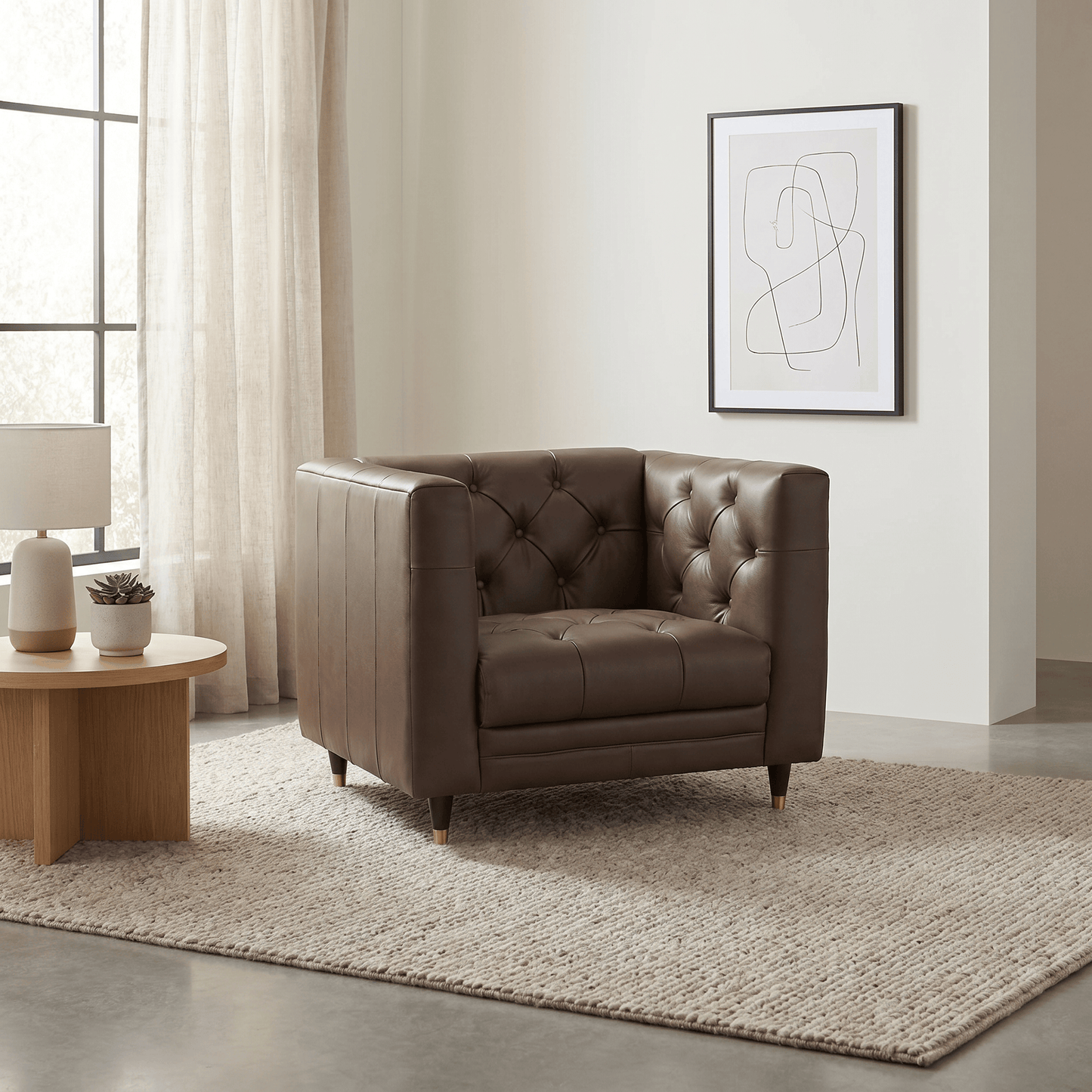 Furniture  -  Trieste Armchair - Cocoa  -  60486317