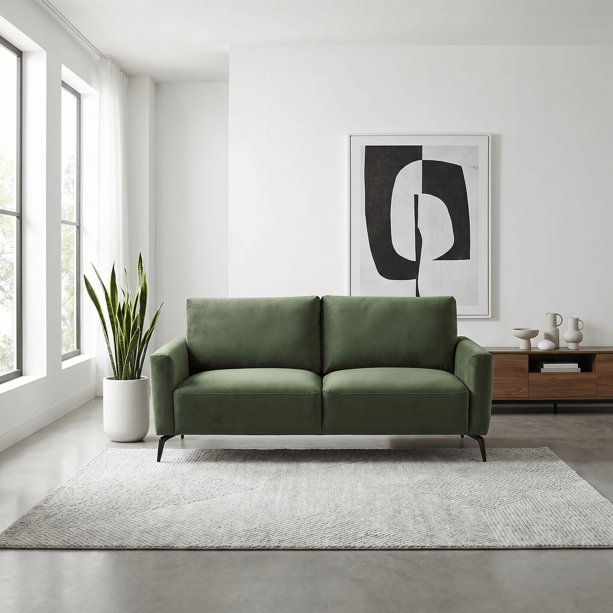 Furniture  -  Lecce 2.5 Seater Sofa - Emerald  -  60486319