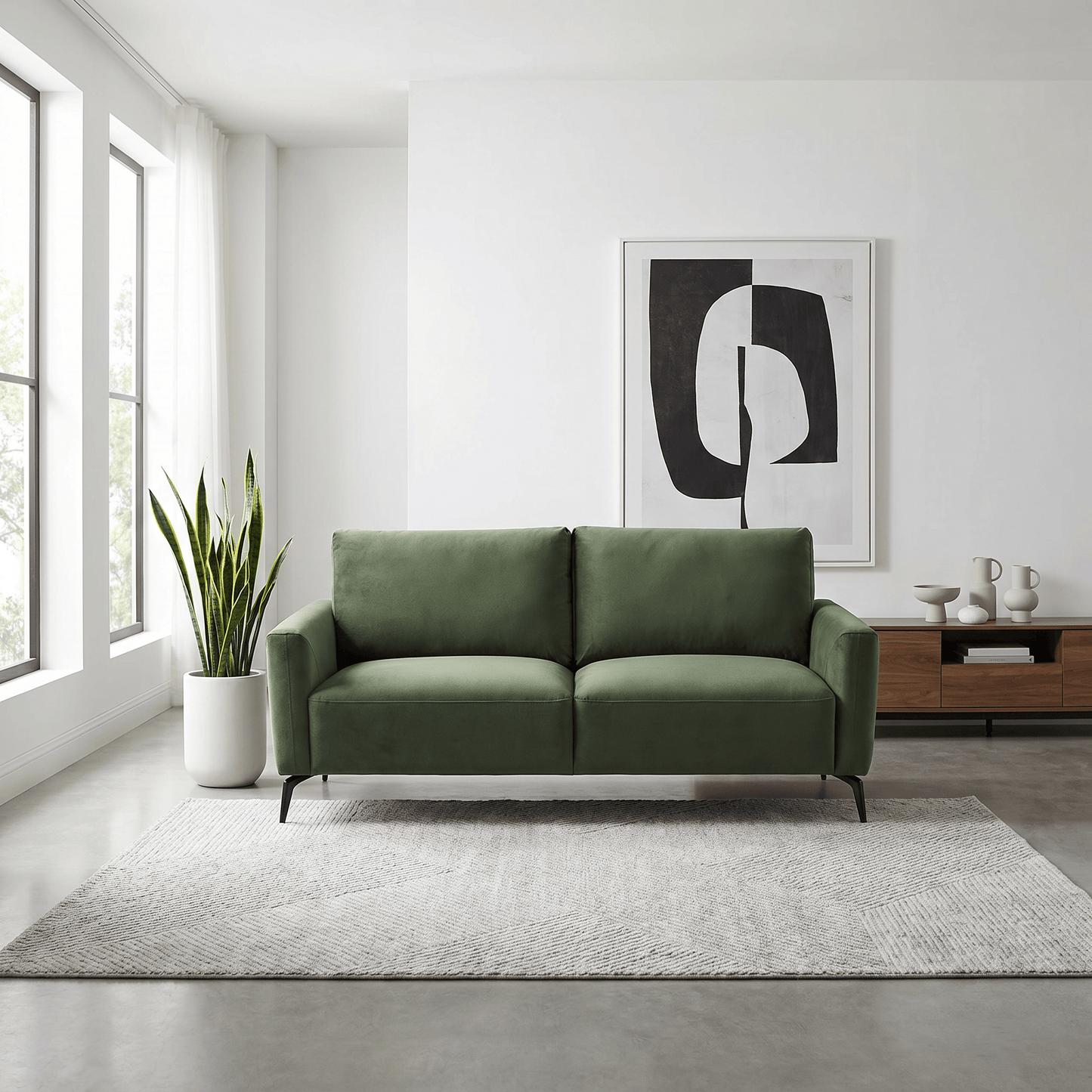 Furniture  -  Lecce 2.5 Seater Sofa - Emerald  -  60486319
