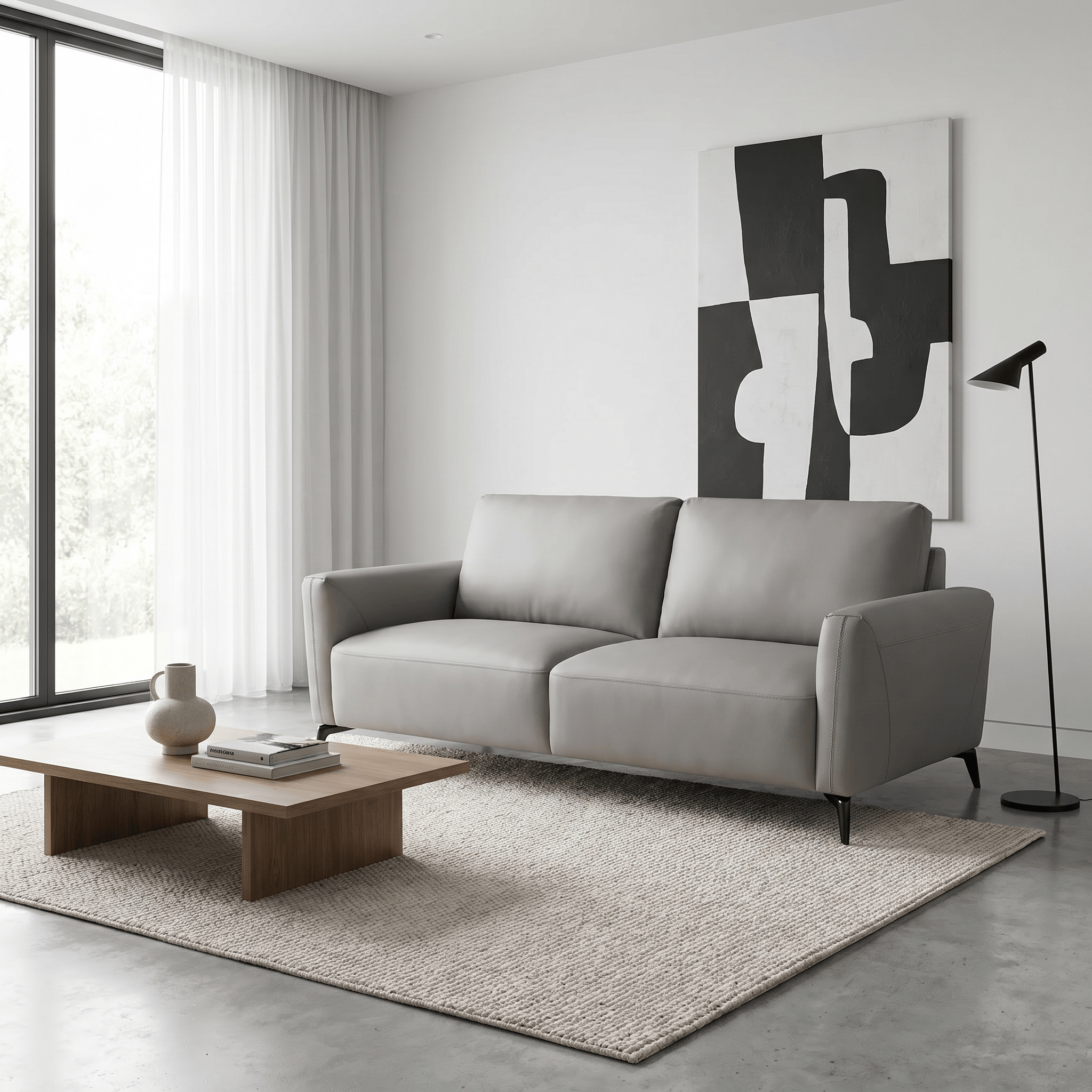 Furniture  -  Lecce 2.5 Seater Sofa - Grey  -  60486323