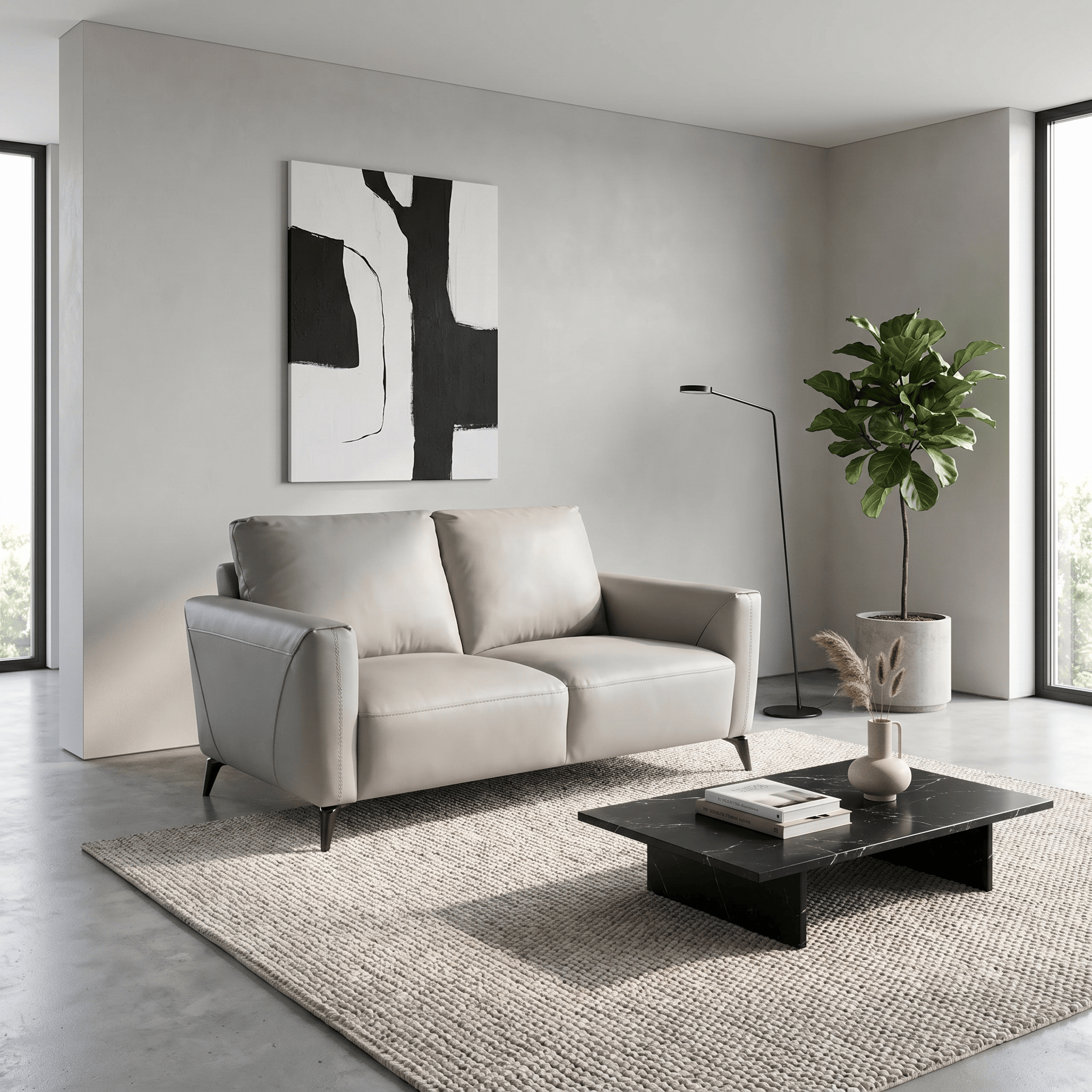 Furniture  -  Lecce 2 Seater Sofa - Grey  -  60486324