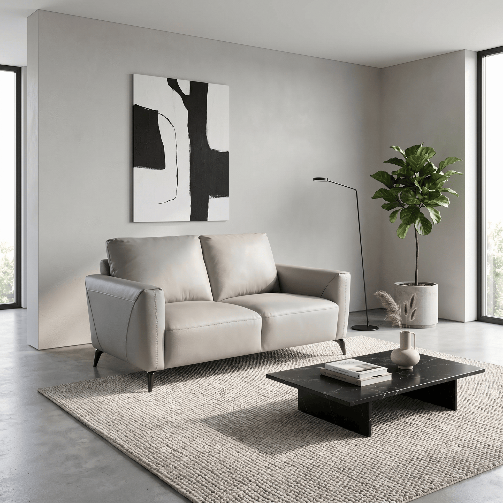 Furniture  -  Lecce 2 Seater Sofa - Grey  -  60486324