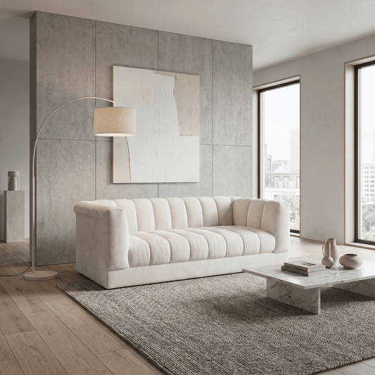 Furniture  -  Annecy 3 Seater Sofa - Pearl  -  60486331