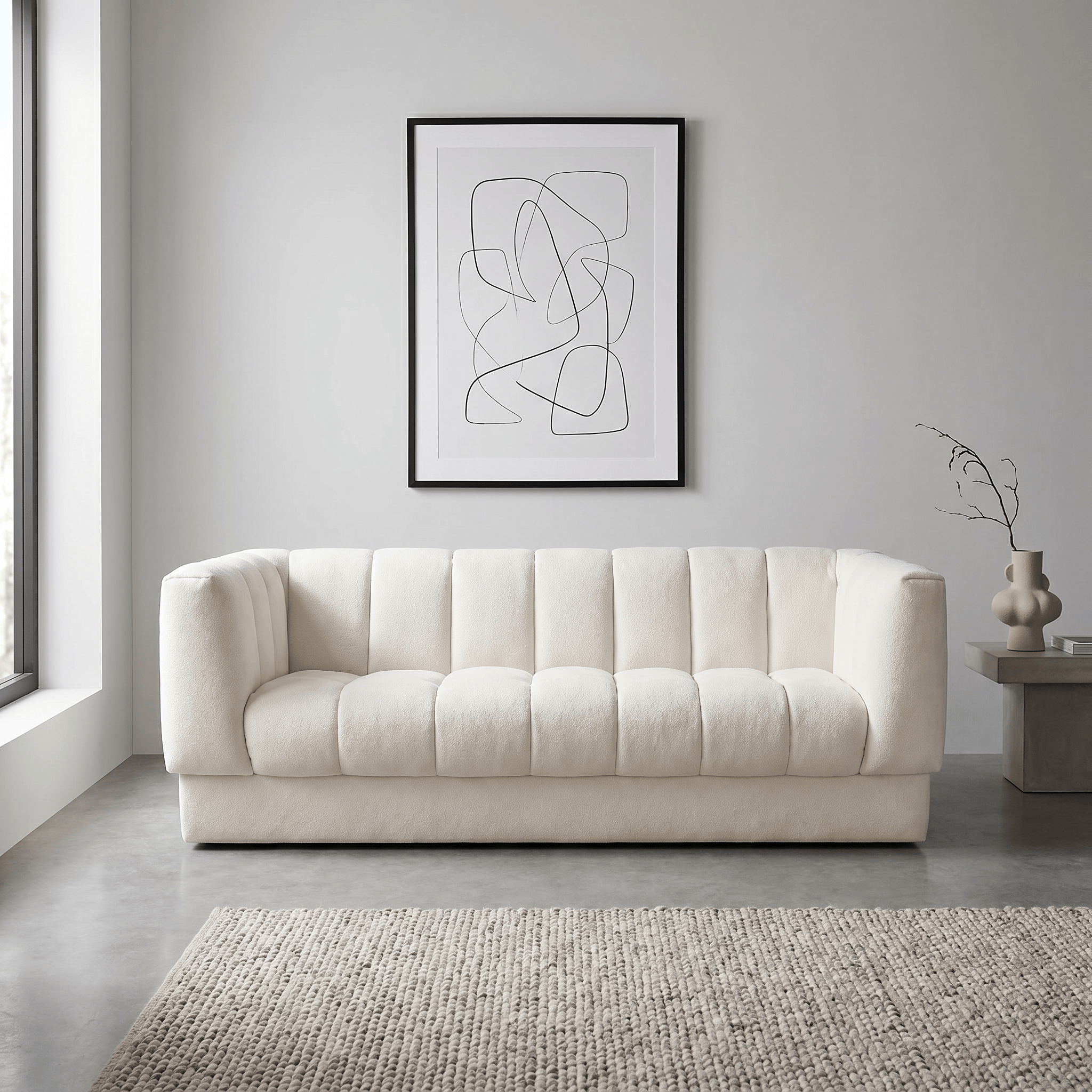 Furniture  -  Annecy 2 Seater Sofa - Pearl  -  60486332